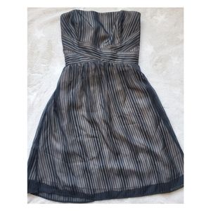 White house black market strapless cocktail dress